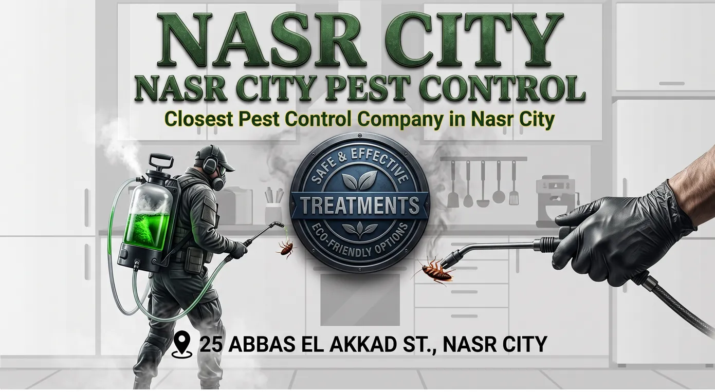 Pest Control Companies Near me in Nasr City technician treating a home professionally